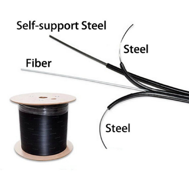 Tight Buffer FTTH Drop Cable Fiber Drop Wire LSZH GJYXCH G657A