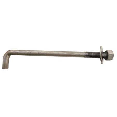 DIN Standard Blackening Welding Embedded Parts 7-Shaped Anchor Bolt for High Strength