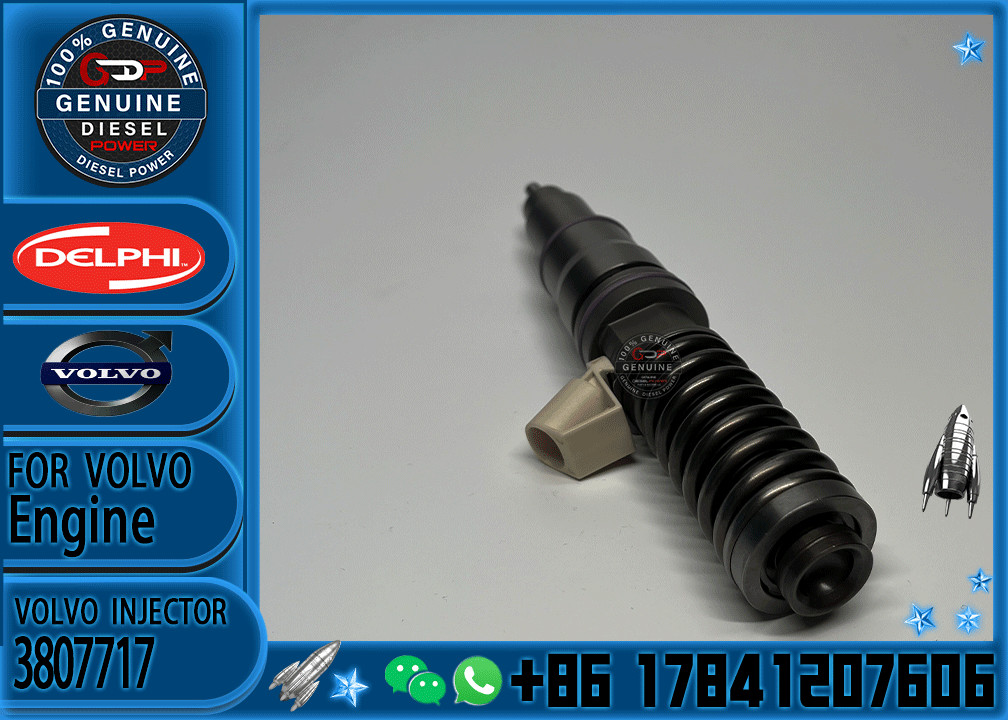 common rail injector 03807717 3807717 for Volvo Penta D12 high quality auto parts injector nozzle 03807717 3807717 BEBE4C11001