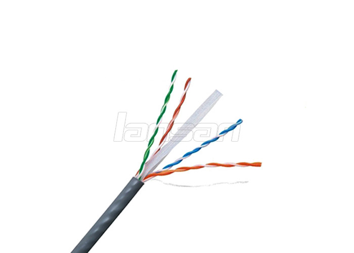 0.55mm CCA HDPE Unshielded PVC Cat6 Cable 23AWG Aluminum Magnesium
