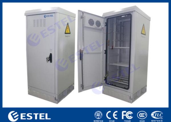 Waterproof Sinlgle Wall Outdoor Power Battery Cabinet / IP55 Outdoor Telecom