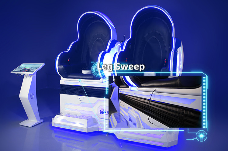 2 Seats VR Egg Chair Coin Operated 3 DOF 9D Simulator Cinema