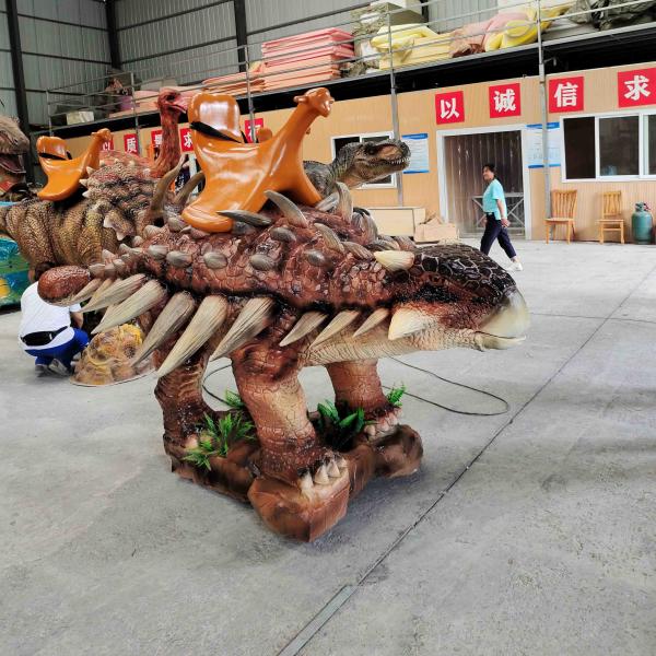 Electric Ride On Animated Rideable Dinosaur Animatronic Ankylosaurus Scooter