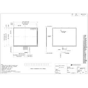 LCD 8 Inch TFT Display 1024×768 LVDS Interface TFT Color Screen TFT LCD Module