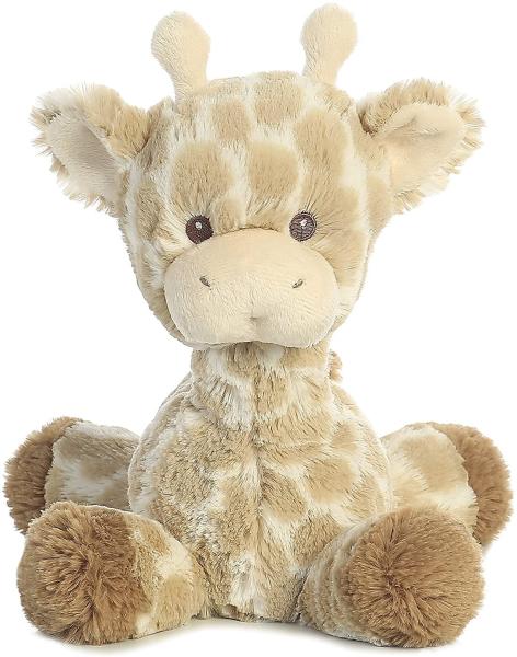 Quality ASTM PP Cotton Filled Sitting Giraffe Plush Doll for sale