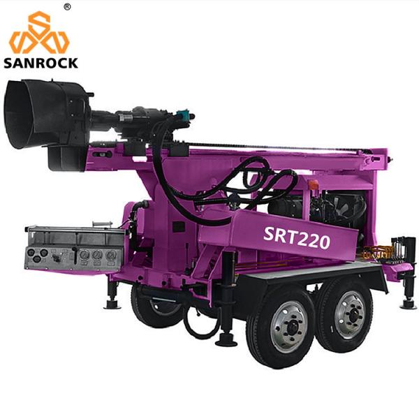 Trailer Mounted Water Well Drill Rig Hydraulic Bore Hole Deep Well Drilling