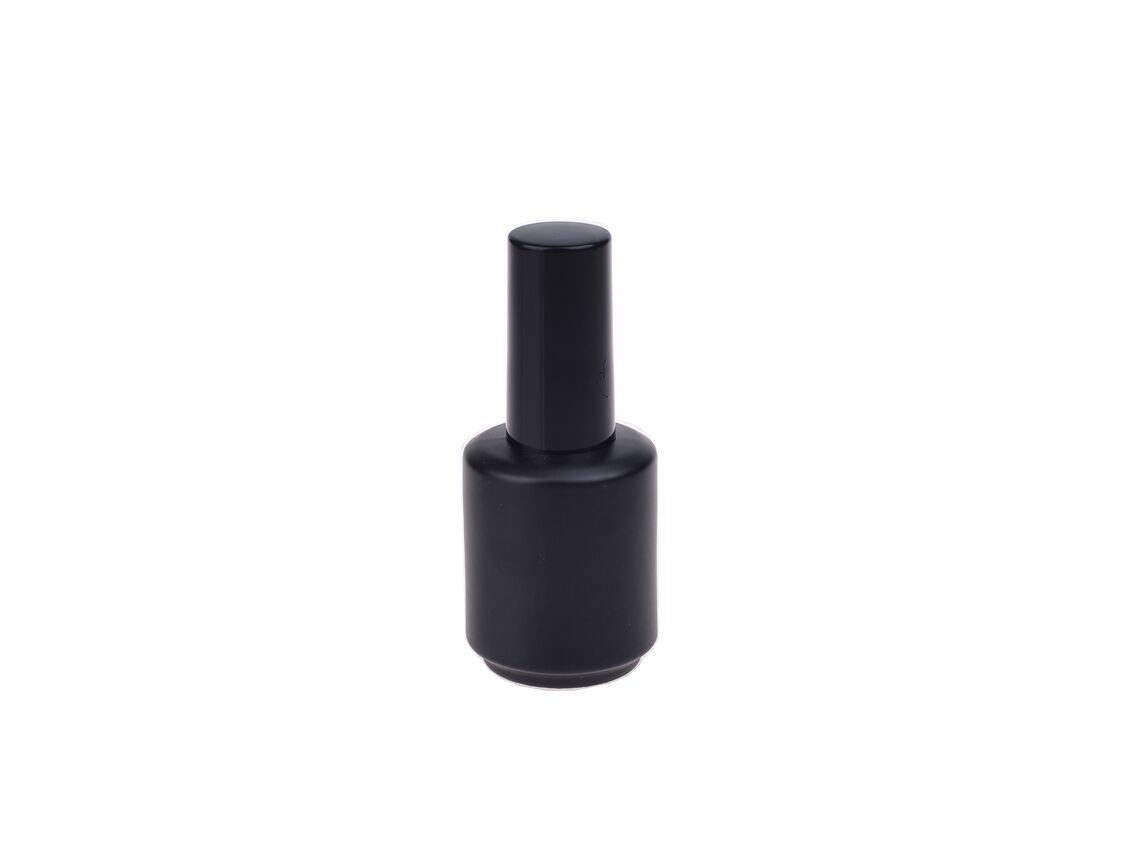 white powder coating gel polish bottle thick tough coating 15ml round gel polish bottle nail polish packaging LESS MOQ