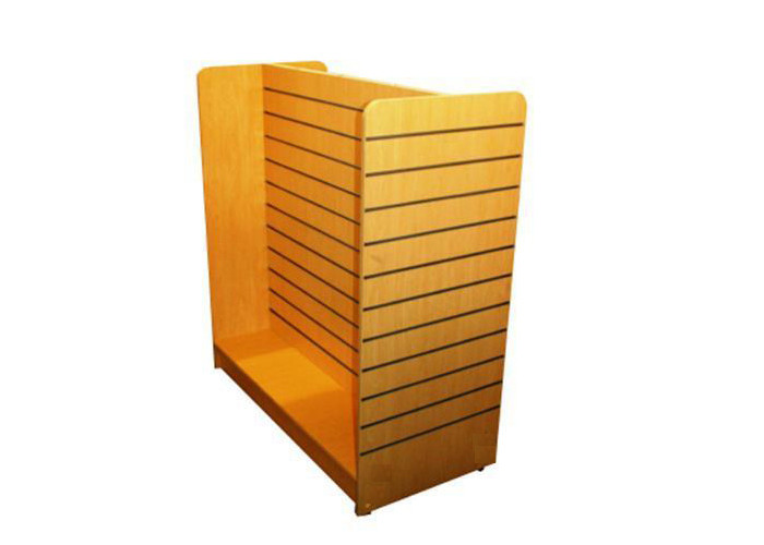 Middle Floor Standing Slatwall Display Stand Portable Classic Style For Supermarket