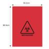 Buy cheap Red Thickness 39 micron Specimen Transport Bags Hospital Biohazard from wholesalers