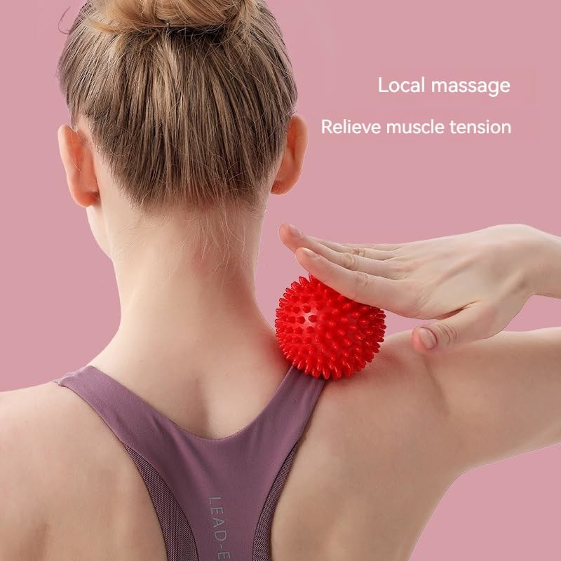 Hard & Soft Combo Spiky Foot Massage Ball For Plantar Fasciitis Exerciser