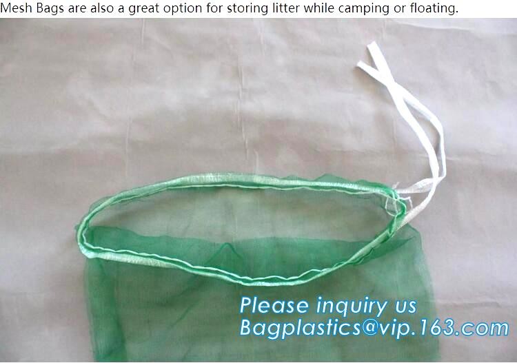 Reusable Solid Shopping Bag String Grocery Bag Shopper Cotton Tote Mesh Net Woven Portable Durable Shopping, BAGEASE