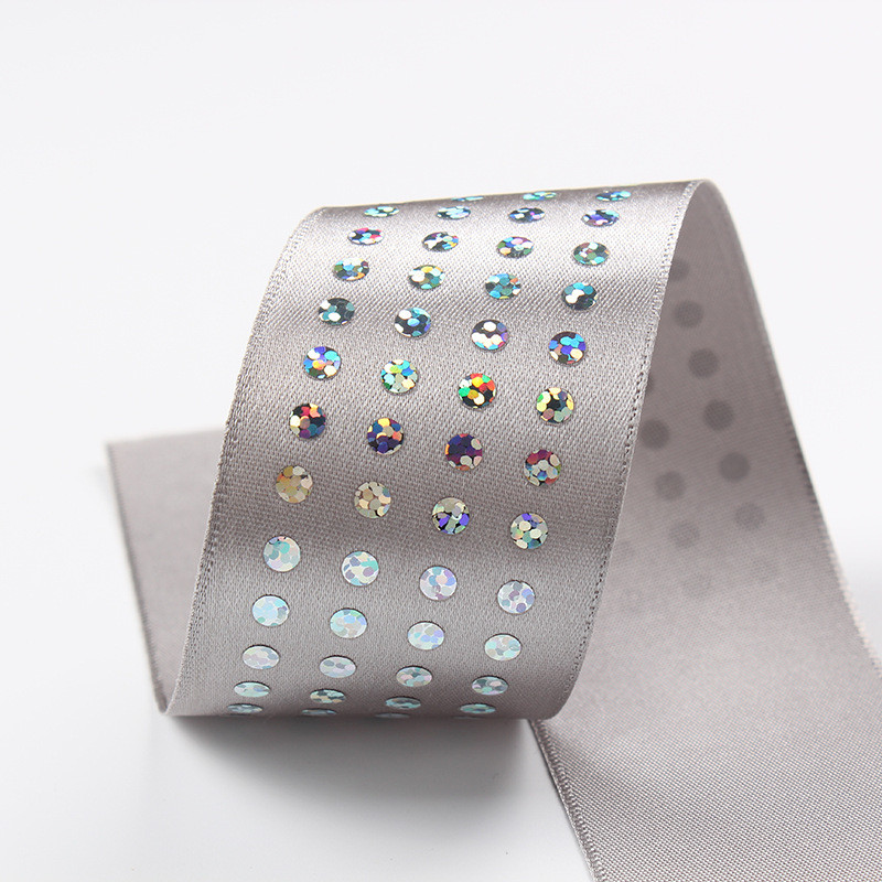 Single Face Diamond Poly Satin Ribbon 5mm-50mm Polyester Satin Ribbon