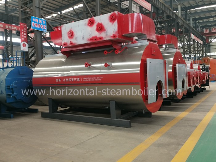 Low Consumption Fuel Gas Fired Steam Boiler Efficiency , Small Gas Boiler 1000Kg Running