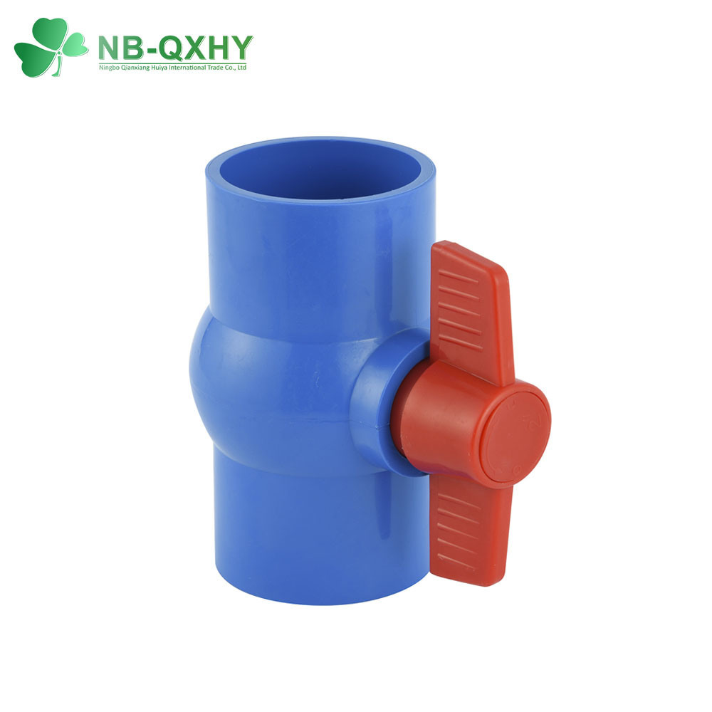 PVC Blue Compact Ball Valve for Thailand with Long Handle