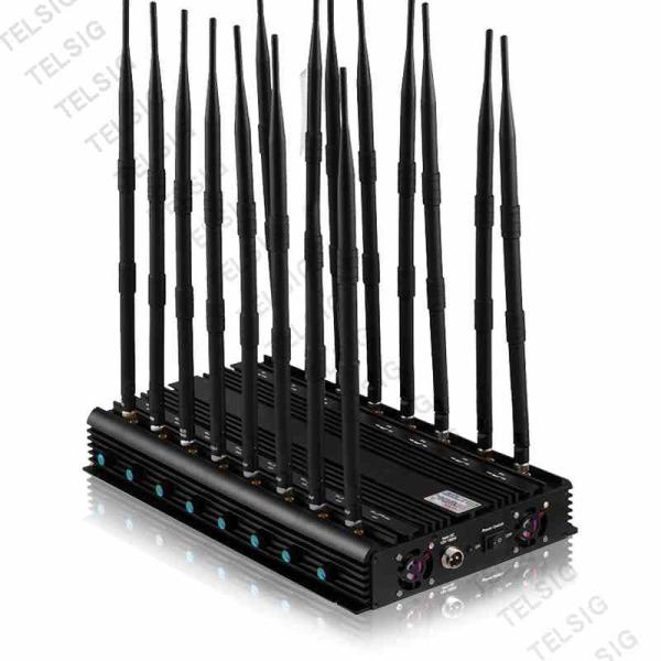 Quality Omni Directional High Power Mobile Phone Jammer 16 Bands Multi Use Powerful for sale