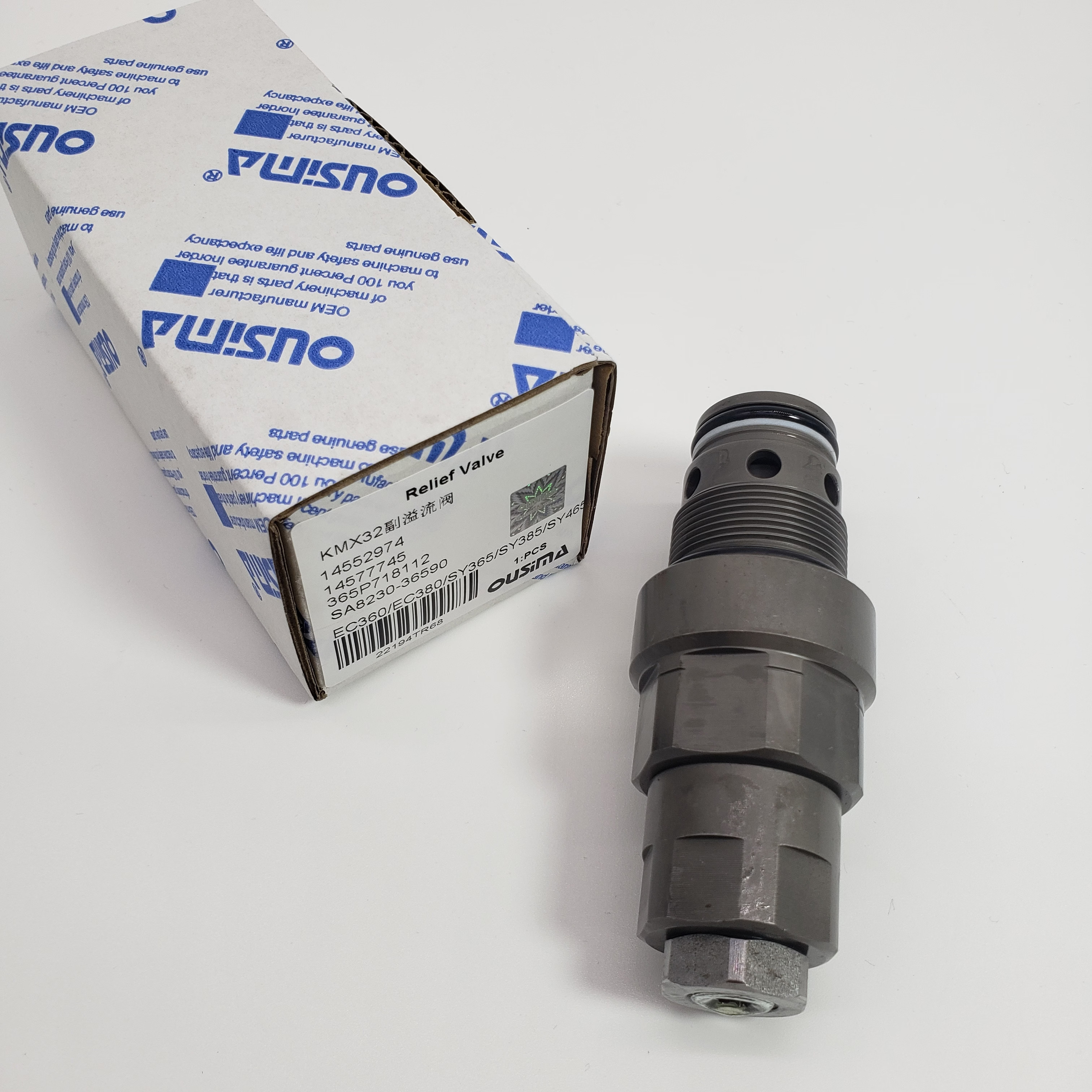 14552974 14577745 Relief Valve 365P718112 SA8230-36590 For EC360 EC380 SY365 SY385 SY465 XGMA470 HD2045 XCMG370 SY485