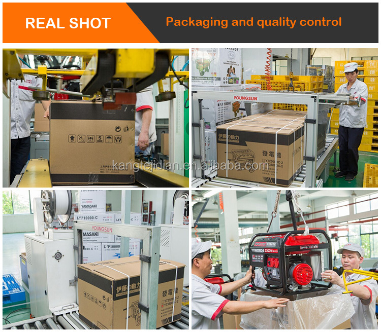 YT10000E 9KW Gasoline Generator Rated Voltage 220v/380 Rated Current 36A and Durable