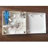 Buy cheap White ABS Material Optical Distribution Box 2 Ports Fiber Optic Faceplate from wholesalers