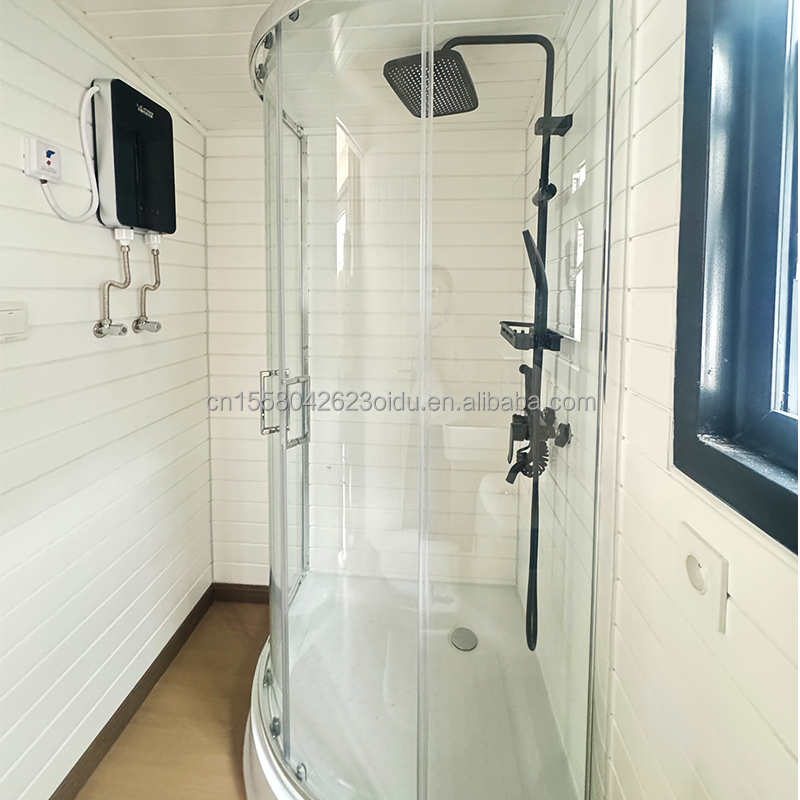 Flat Pack Container EU Customized Modern Luxury 20ft Prefabricated Wooden House with Steel Structure Garden Prefab in Mid-Century Modern Design Style