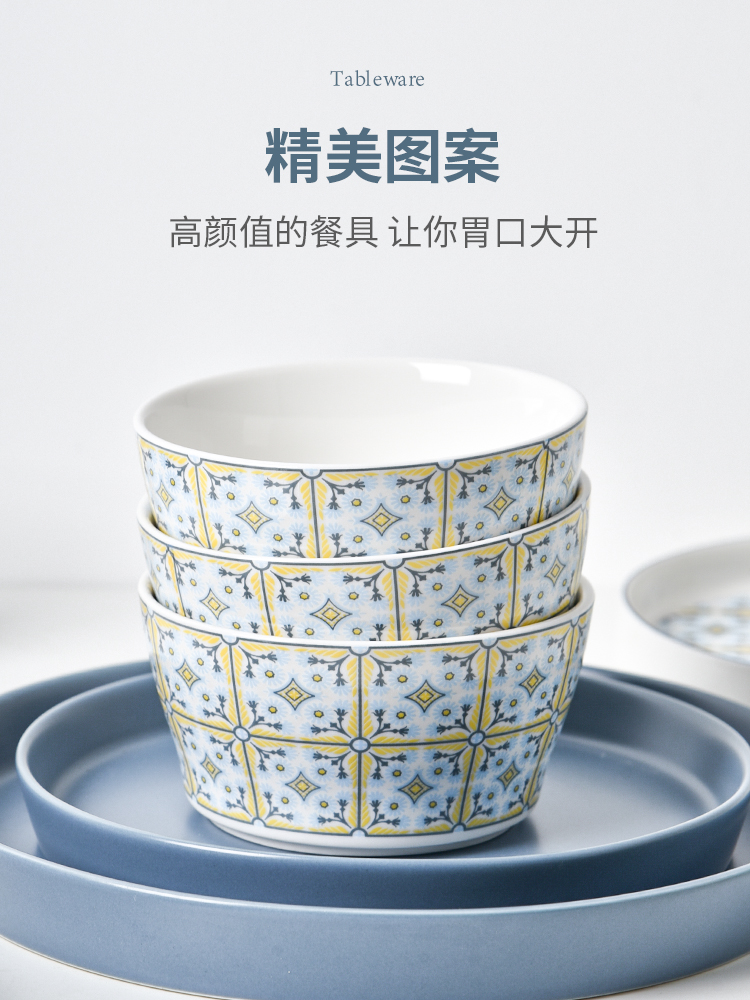 Sustainable Original Design Bohemian Art Style Ceramic Plate For Home Hotel And Party
