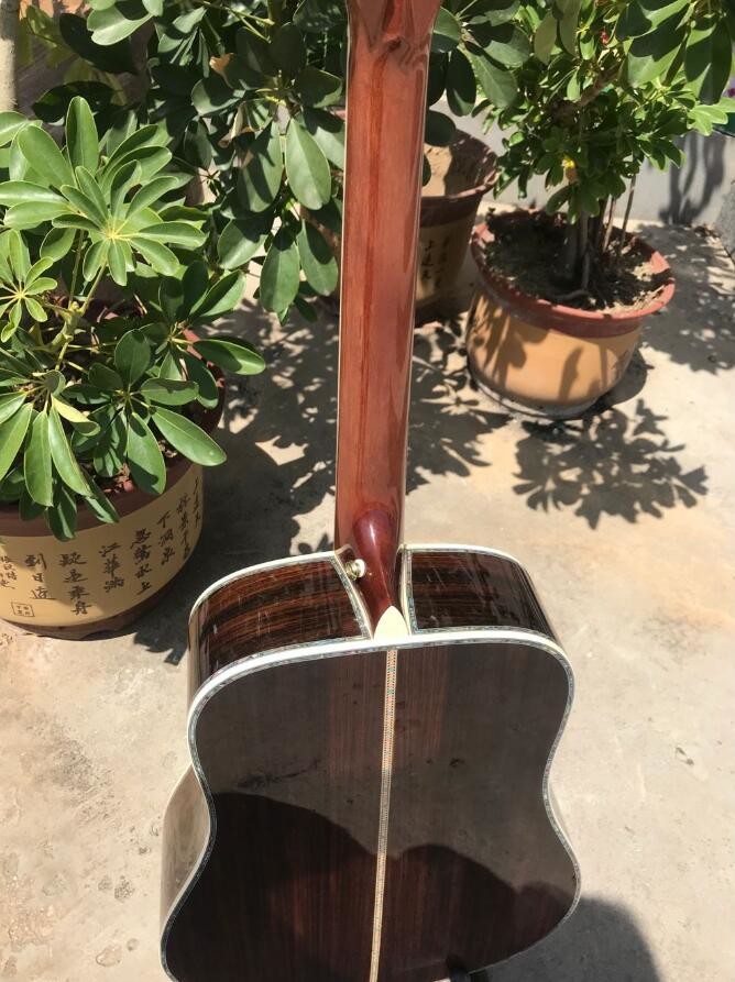 Wholesales Classical Acoustic Guitar 41" Solid Spruce Top Rosewood back&side 301 EQ all Real Abalone Binding