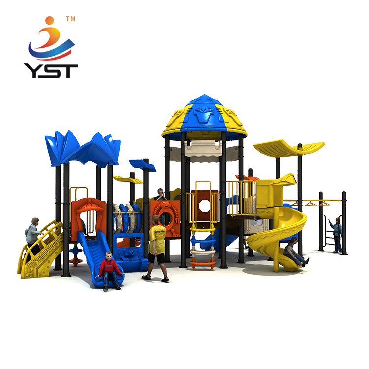 Preschool Amusement Kids Playground Slide Color Powder Coated