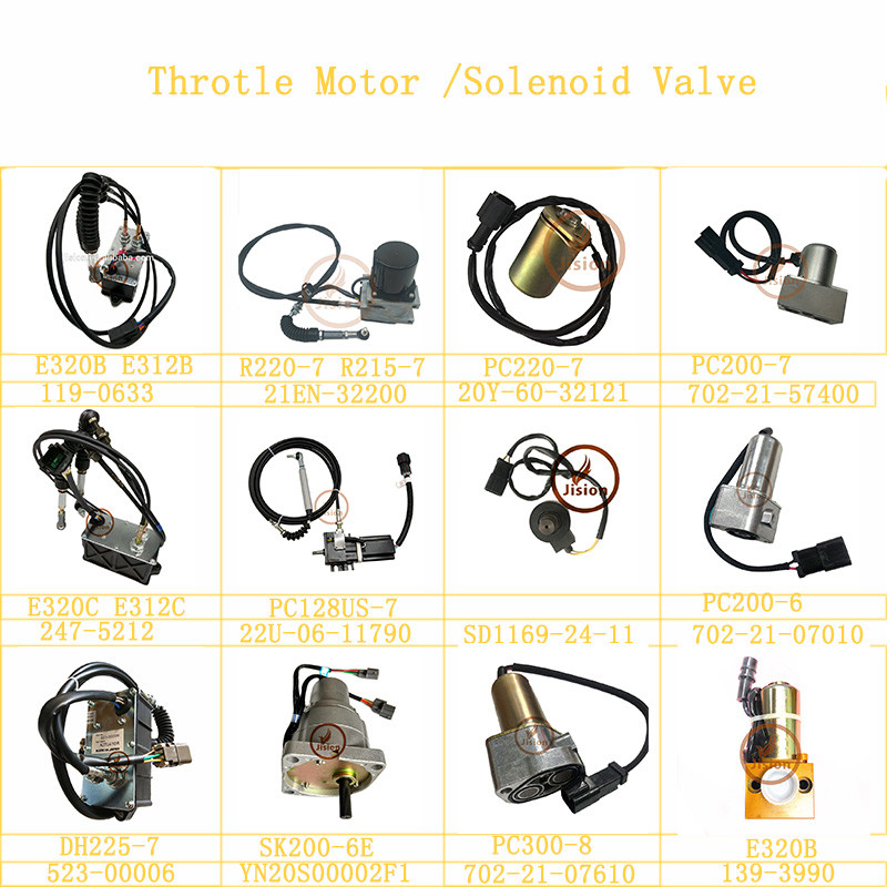 Electrical Throttle Motor E320C Excavator Throttle Motor CAT Excavator Spare Parts 227-7672