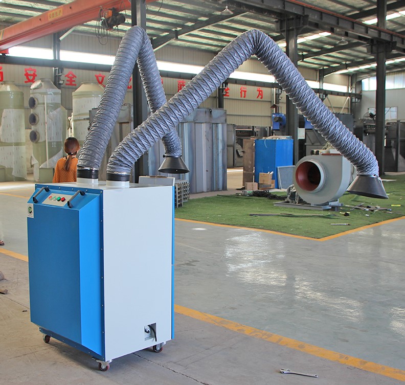 Self Cleaning Filter System Portable Welding Fume Extractor for Noise Sensitive Areas