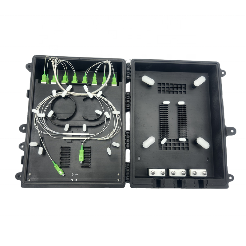 24 12 Cores SC APC Outdoor Waterproof Optic Fiber Distribution Box for Wall Mounting