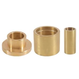  CuSn5Pb5Zn5 Bronze Graphite Bushing Oilless Bushes with High Pressure Resistance Manufactures