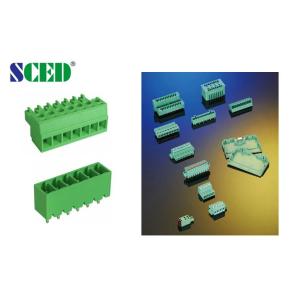 Female Type PCB Plug In Terminal Block 3.81mm 5.08mm Pluggable Green Connector