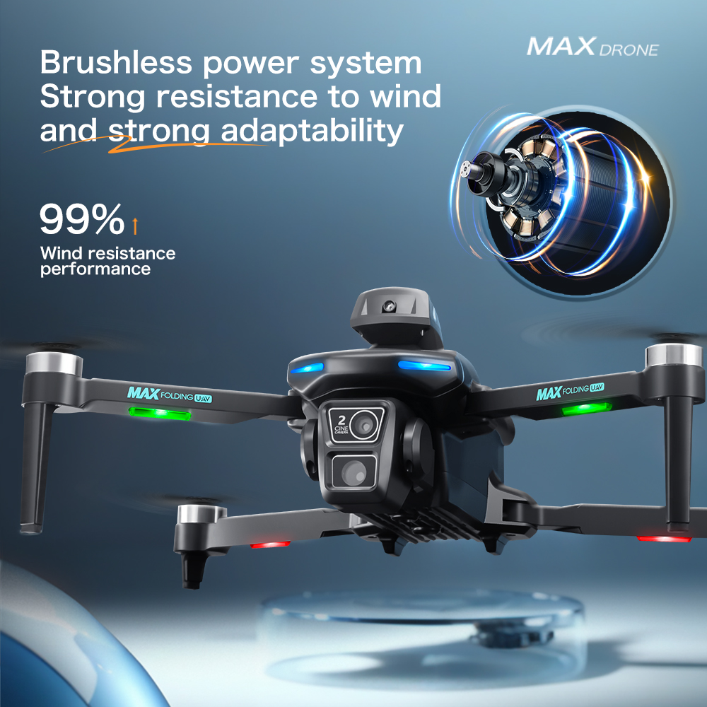 Drone Type Xt606 Aerial Airplane 2.4g Wifi Fpv Real Time Transmission Brushless Motor Drone 4k Pro 100m App Control One Key Takeoff Landing