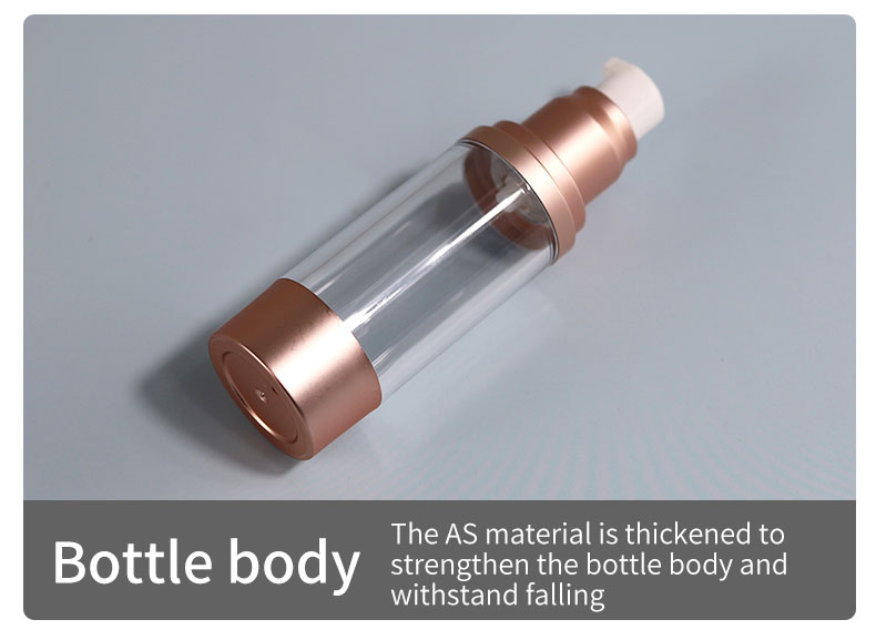 Luxury Airless Cosmetic Bottles Customized Containers For Skin Care Products