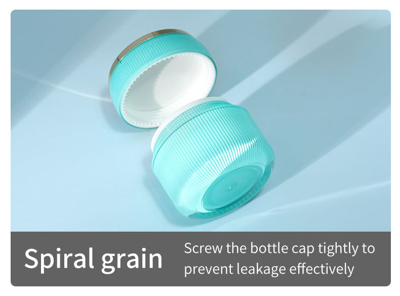 Collar Material Acrylic Double Wall Lotion Jar Round Cap Container for Face Cream and Eye Cream