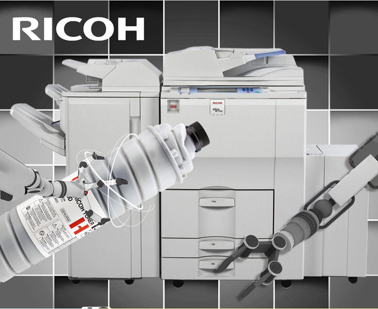 White 6210d Ricoh Toner Cartridges Ricoh Aficio 1060 Photocopier Ink