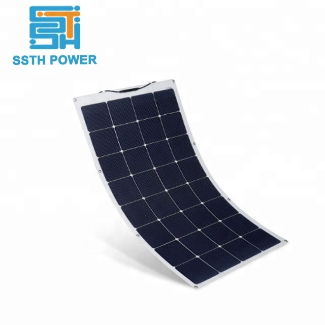 Semi Flexible 200w Solar Panel Thin Film Solar Panels 18V 36V 48V 72V 100W 150W
