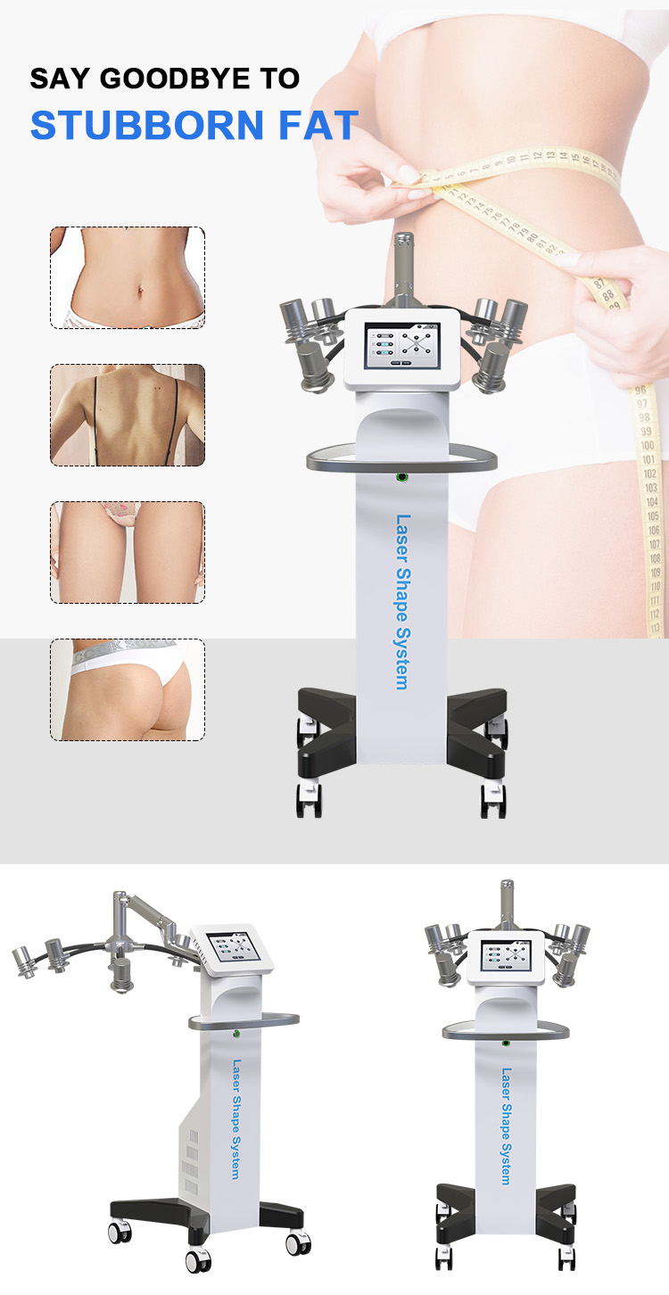 6D Lipo Laser Body Contouring Slimming Machine Aiming Light 532nm 635nm Green Red Light Fat Burning