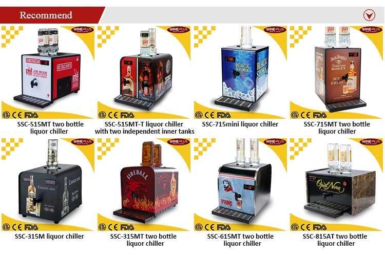 Liquor dispenser with two independent tanks can Cool two liquor in seconds,reliable quality!