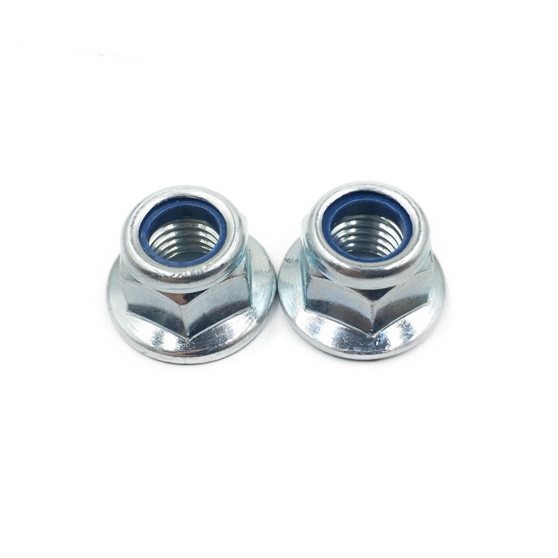 M2-M100 Hex Flange Nylock Nut Direct Supply Best with Zn HDG Black Plain Finish