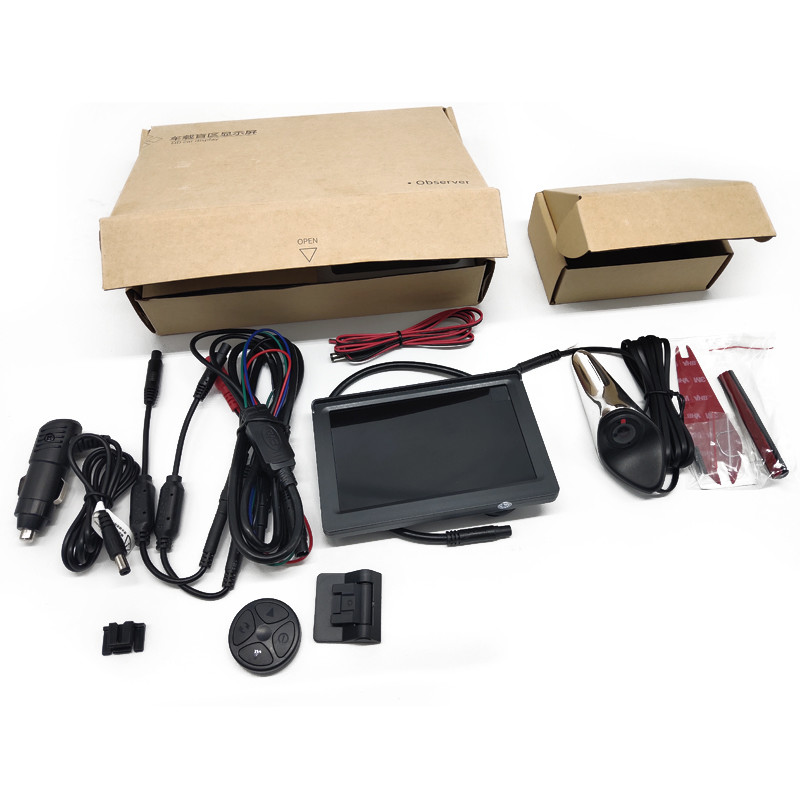 DC24V Universal Blind Spot Monitoring Systems Display Set 5 Inch Screen RoHS