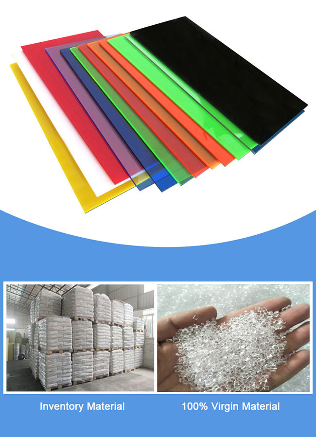 ANXIN Custom Size Flame Retardant Plastic Sheets, Applied for Vacuum Forming, CNC Routing, etc.
