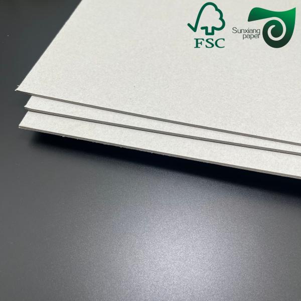 FSC Certified 1.5MM High Stiffness Glossy Colorful Laminated Grey Board For Gift