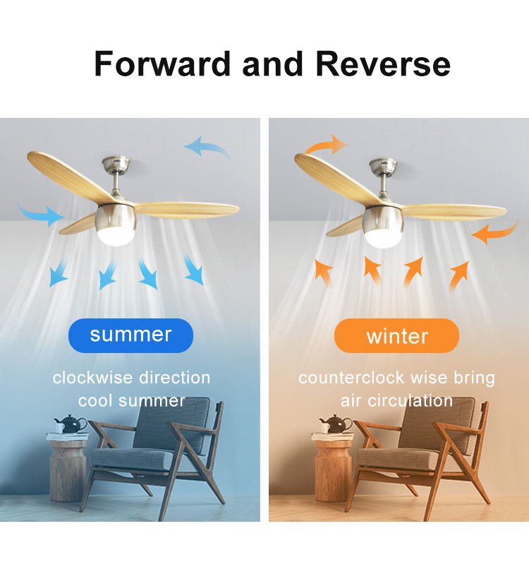 Simple Style and Easy Control 1stshine Ceiling Fan for Bedroom Living Room Coffee Shop