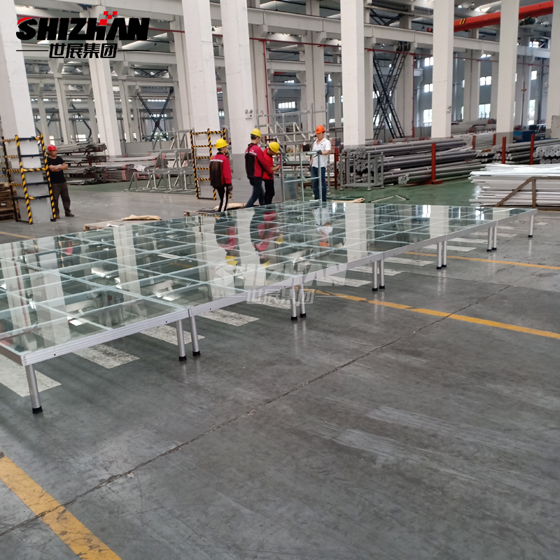 Acrylic Glass Aluminum Frame Royal Adjustable Living Room Stage Platform