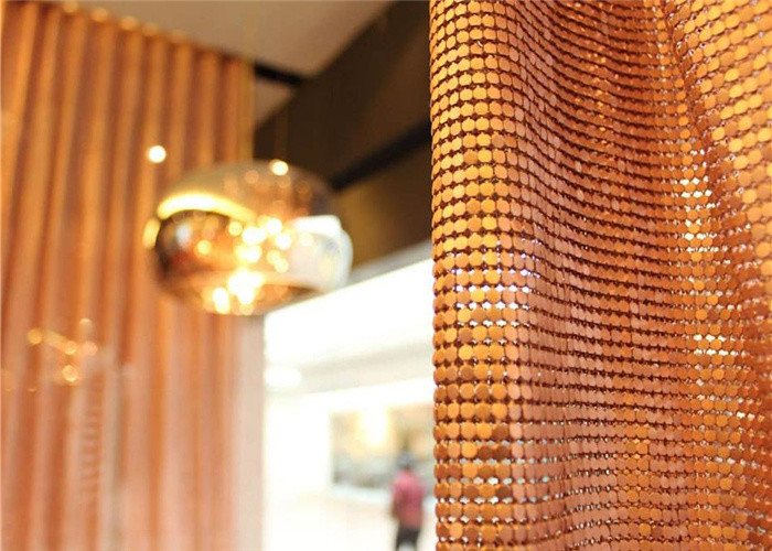Plain Weave Silver Gold Aluminum Mesh Fabric 10mm Corrosion Proof