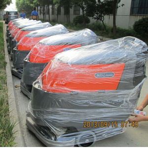 Walkbehind Scrubber with Disc Type+Drum Type Brush Dirty Water Level Sensor and