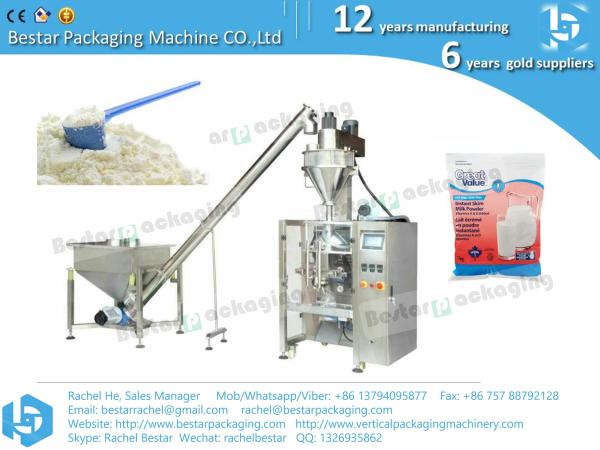 Automatic powder packing machine flour packaging machine with auger filler and