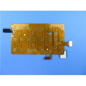 4 Layer Flexible PCB Built on Polyimide with 2 oz Copper and Immersion Gold plus