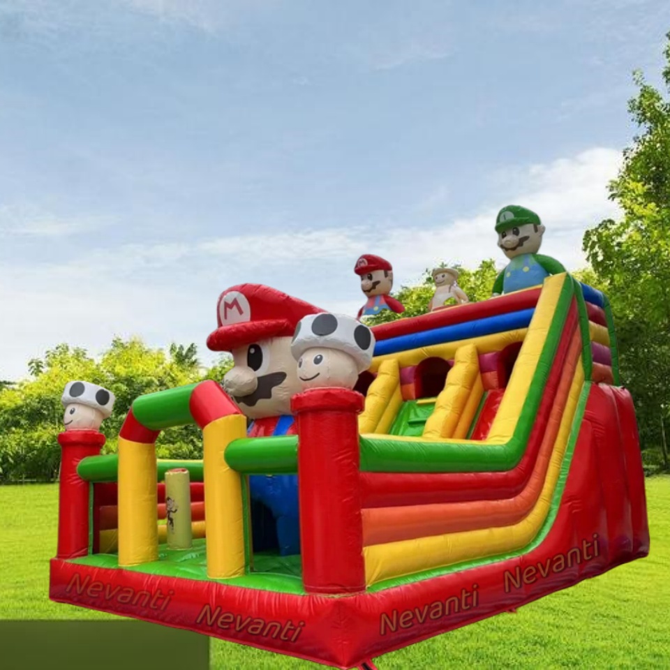 Customized Size Inflatable Bouncy Castle Maze Jumping Bouncer for Fun City Playground