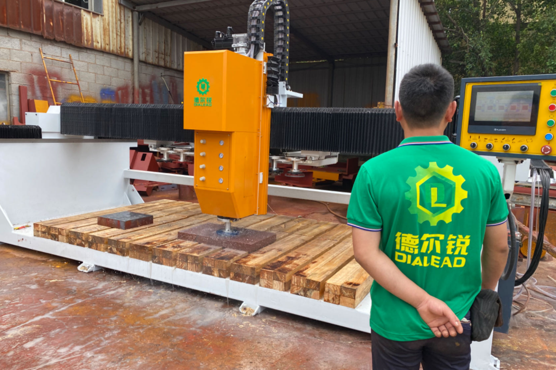 ATC Automatic Stone Grinder And Polisher For Regular Irregular Stone Slab Monument